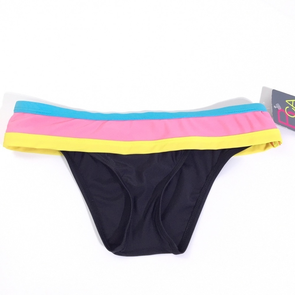 BCA by Rebecca Virtue Black Bikini Swim Bottoms S